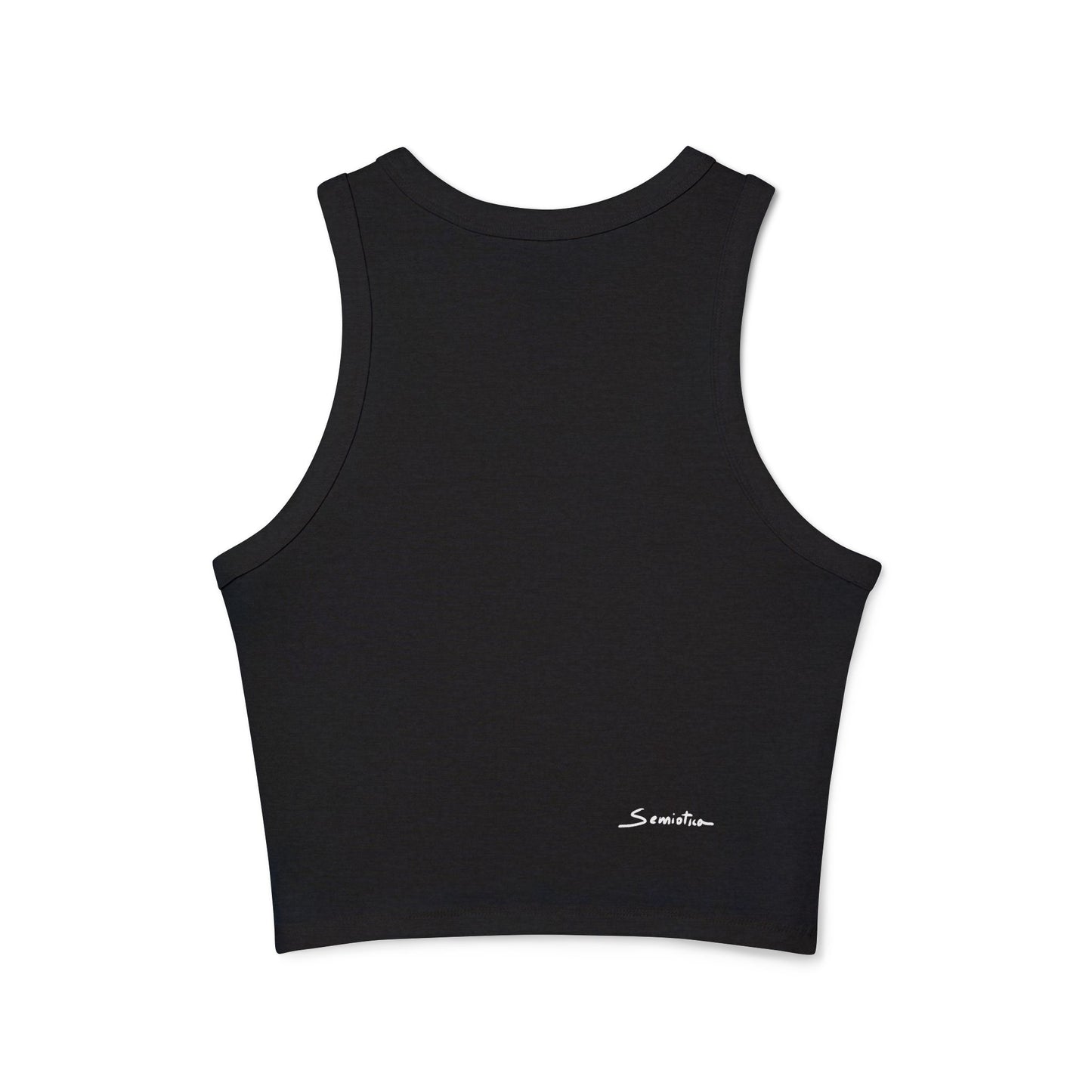 Fuel the Flame Women's Micro Rib Racer Black Tank Top