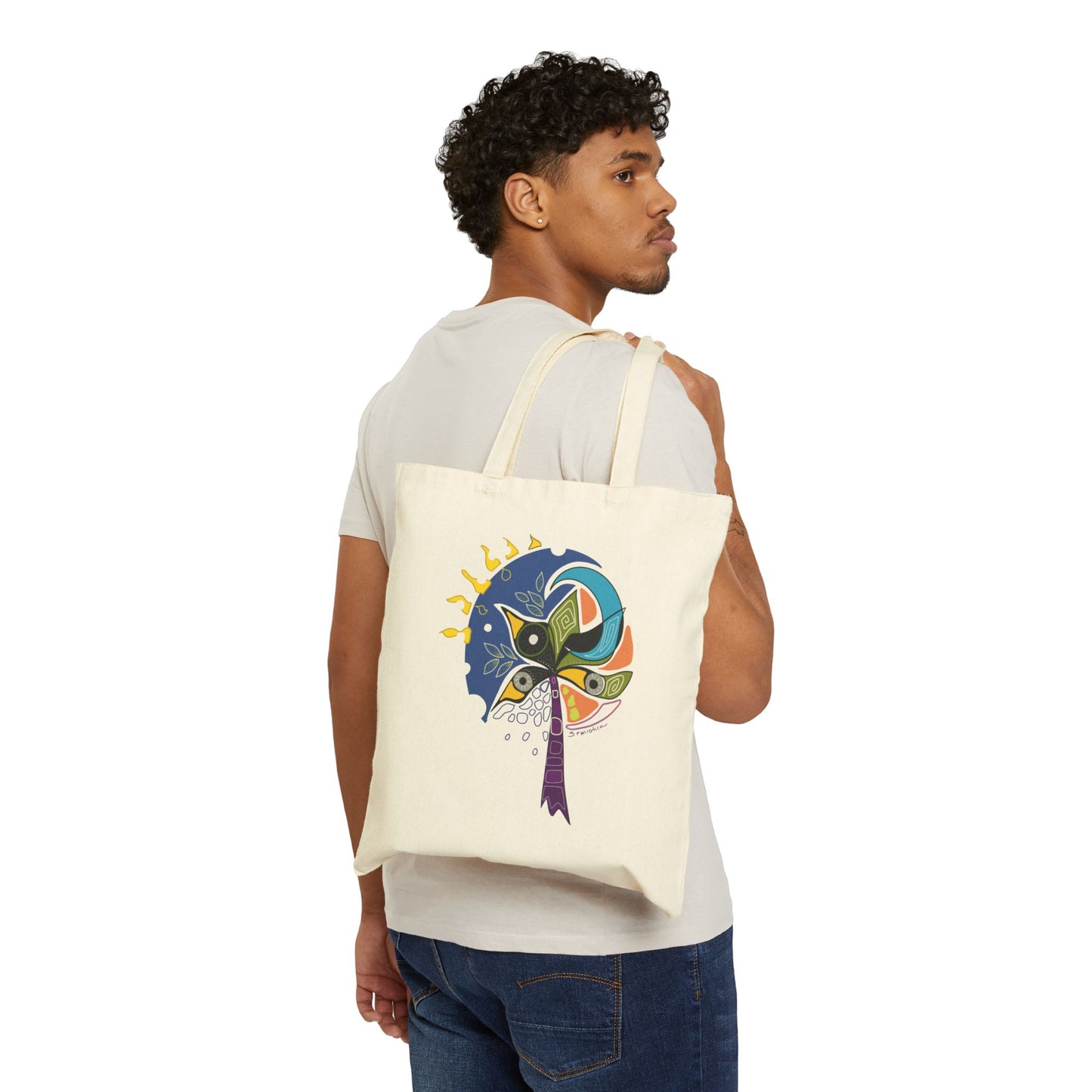 Dream Watcher Neutral Tote Bag