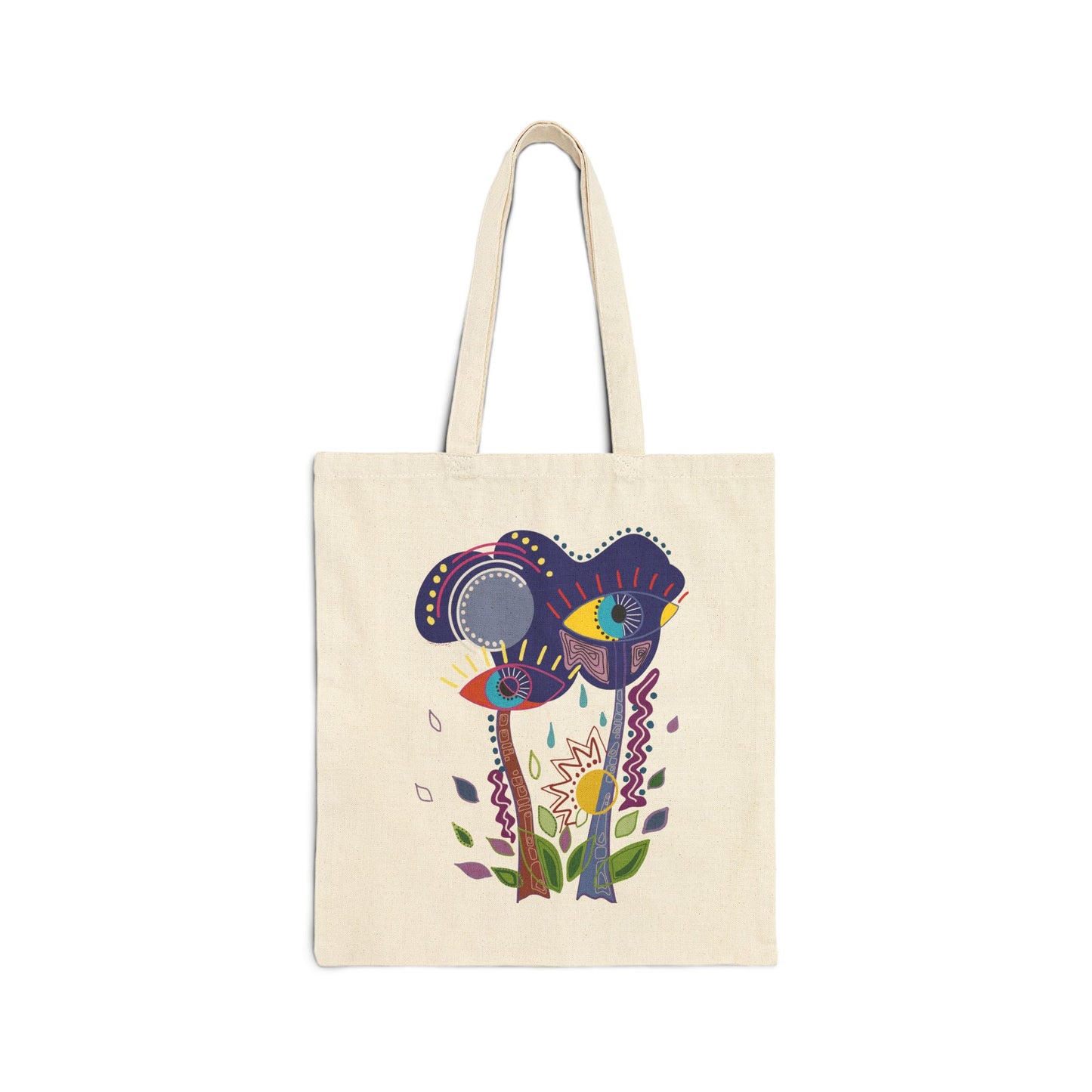 Awakened Eyes Black Tote Bag