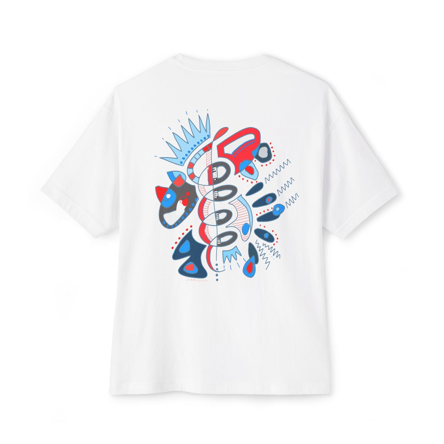 Heartbeat Spiral Artistic Oversized Tee, Comfortable Casual Shirt for Art Lovers, Perfect for Everyday Wear, Gifts for Friends, Trendy Summer Top