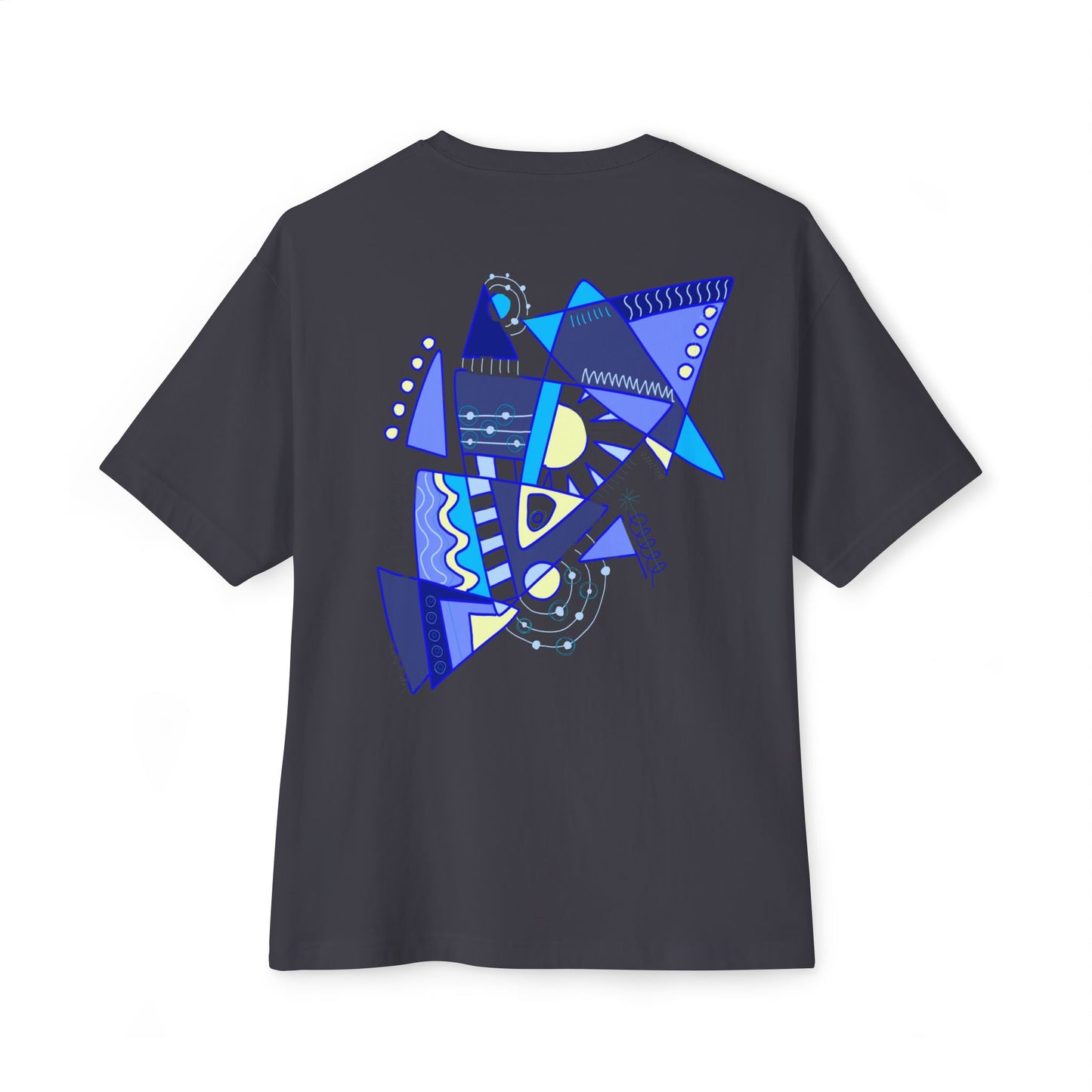Electric Balance — Unisex Black Oversized T-shirt