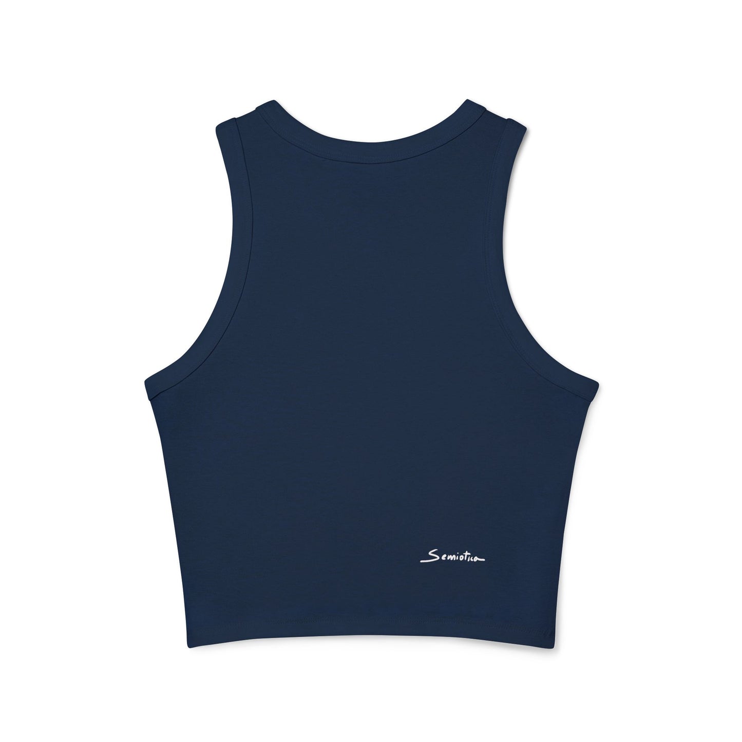 Fuel the Flame Women's Micro Rib Racer Navy Tank Top