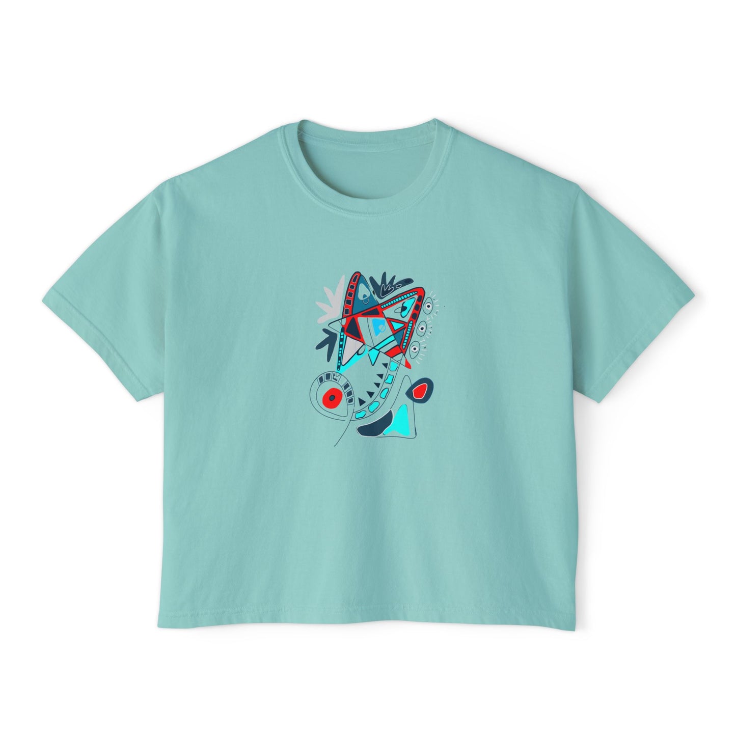 Speak in symbols Chalky Mint Boxy Tee