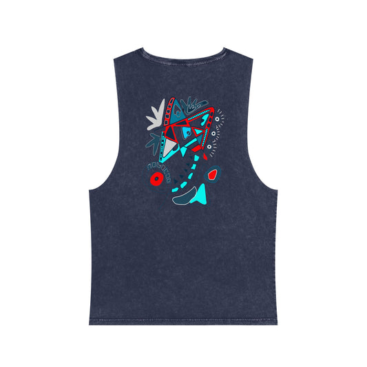 Speak in Symbols Unisex Blue Stone Tank Top