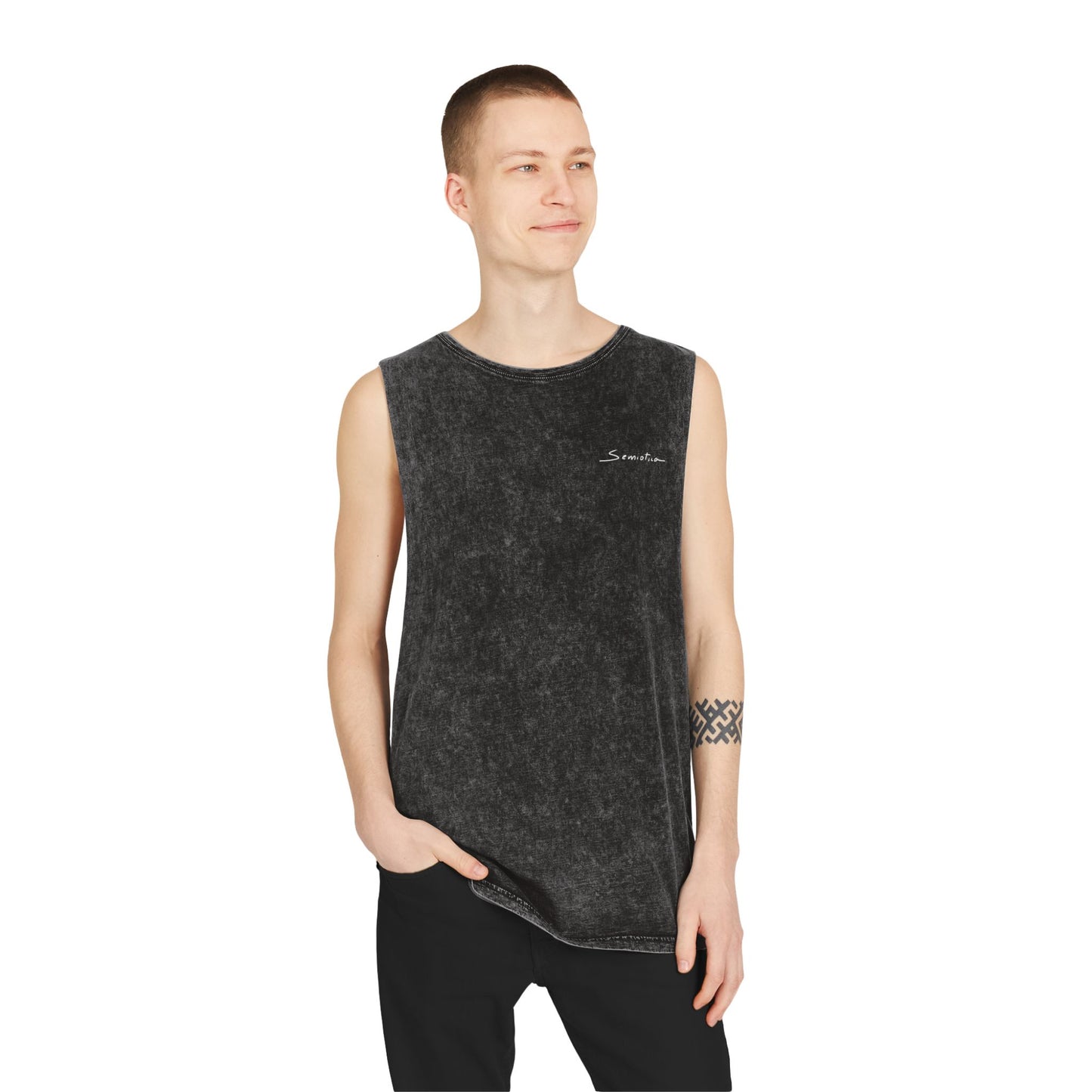 Unisex Black Tank Top