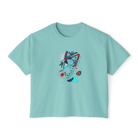 Speak in symbols Chalky Mint Boxy Tee